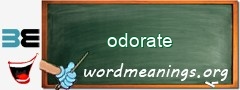 WordMeaning blackboard for odorate